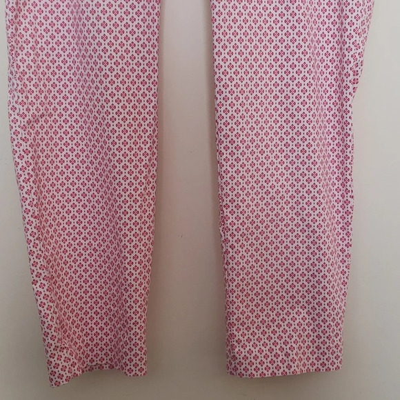 Cynthia Rowley Pink & White Medallion Print Pants - Picture 4 of 16